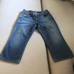 Lucky Brand Button Fly Crop Womens Jeans